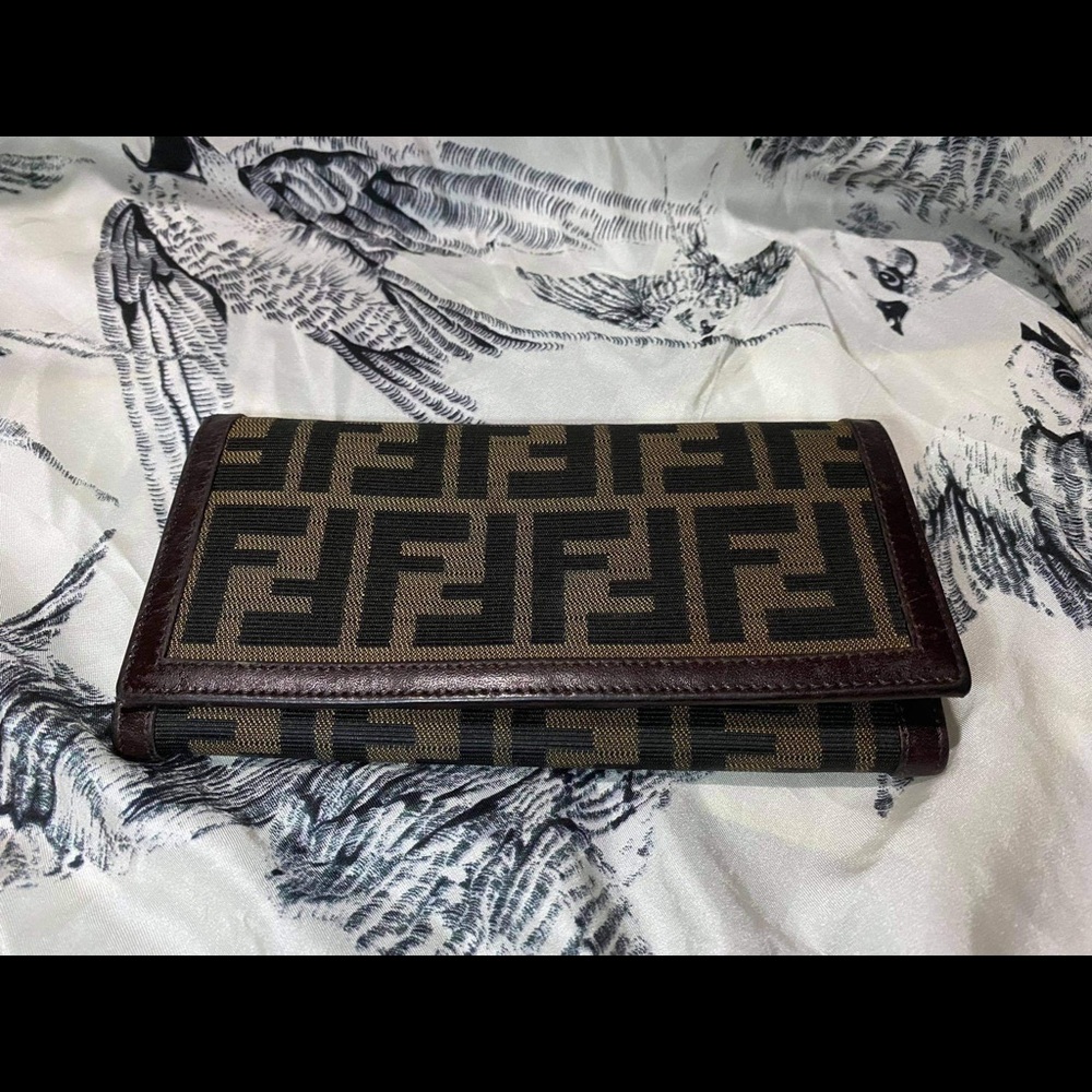 Authentic Fendi Zuccha Long wallet